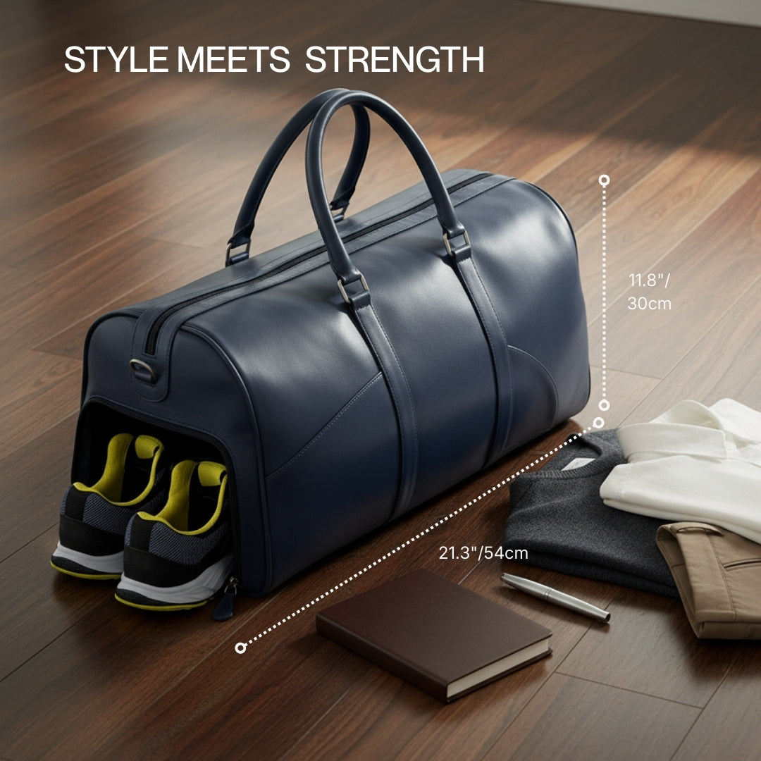 Iconic Blue Duffle Bag
