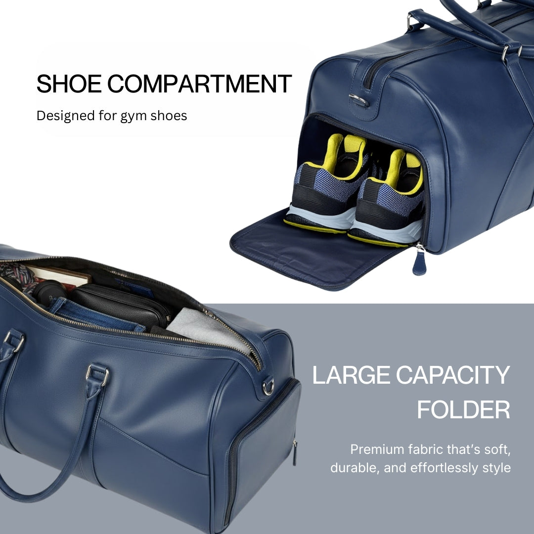 Iconic Blue Duffle Bag