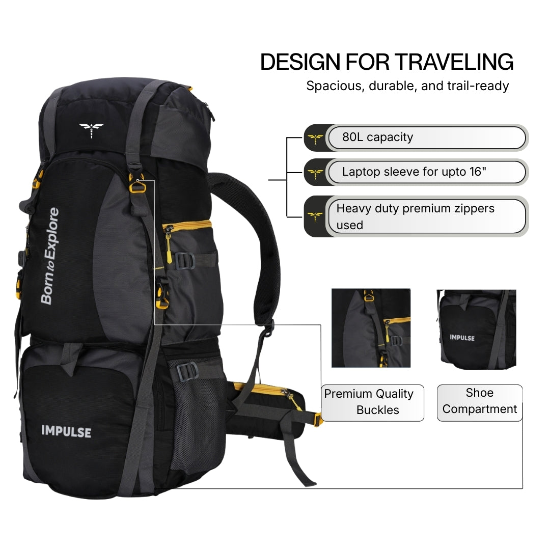 80 Litres Curve Black