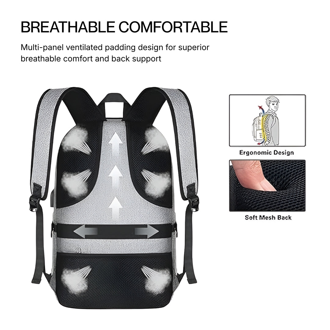 Hustle grey backpack