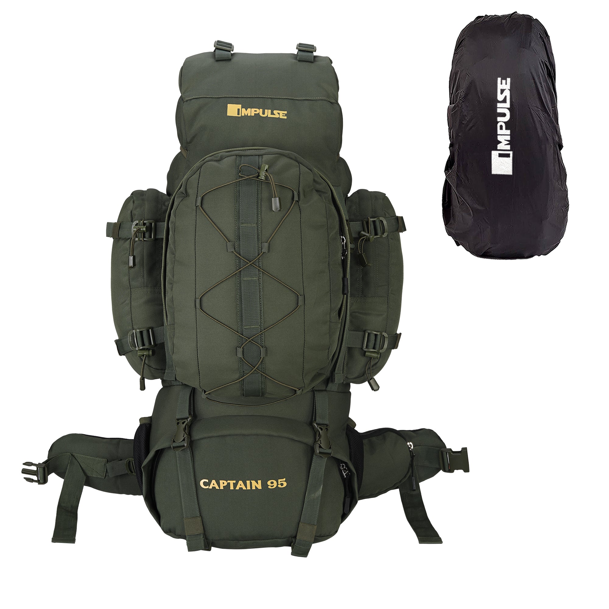 95 Litres Captain Green Trekking bag