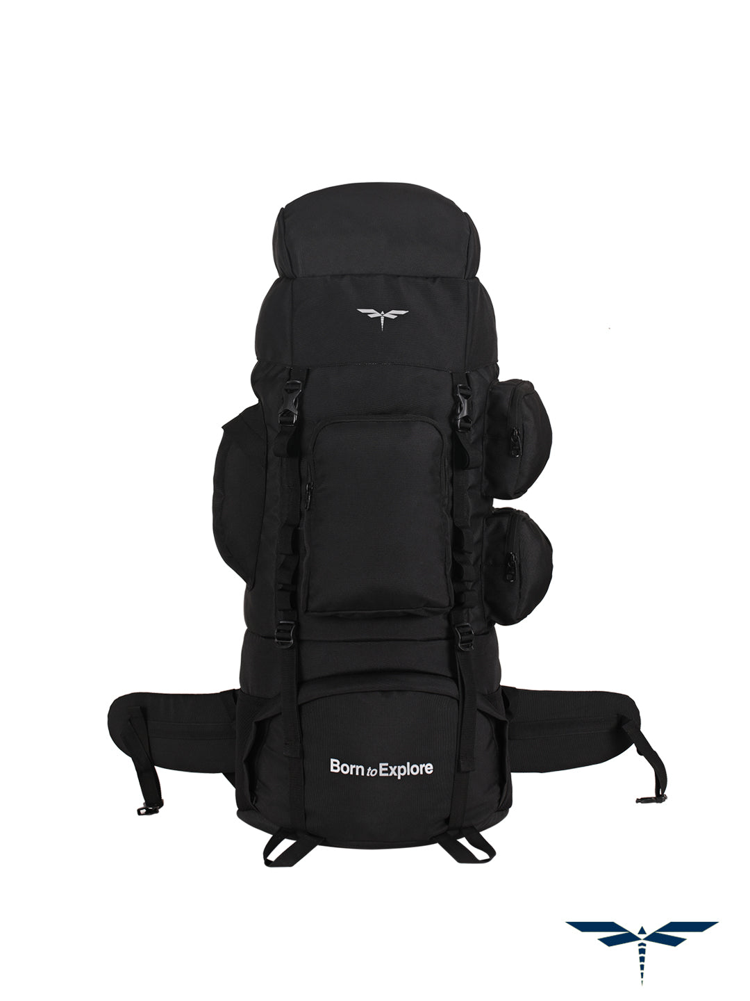 amazonbasics internal frame hardback hiking backpack with raincover Banyan II Black – Impulse Travel Gears Pvt. Ltd