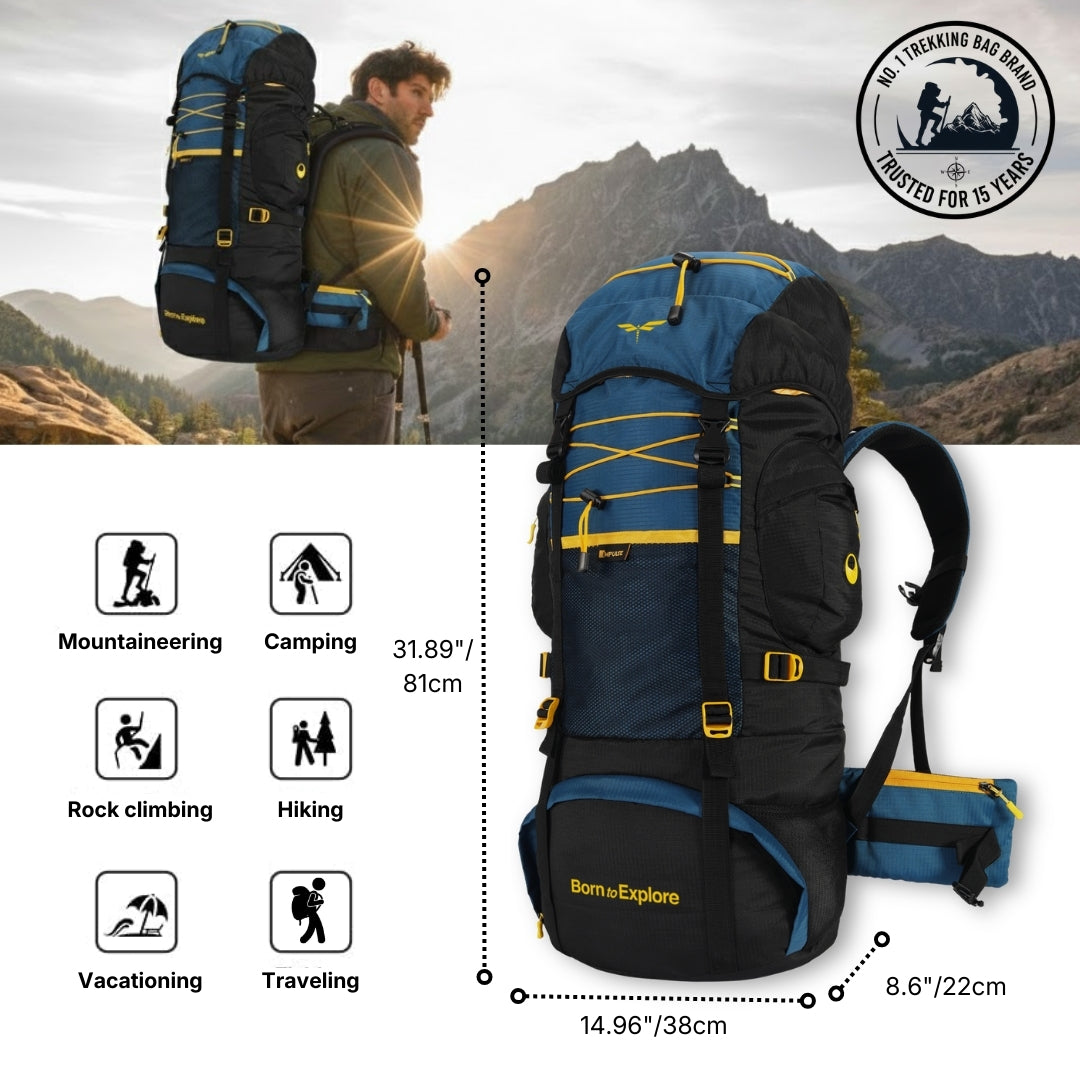 Rucksack trekking bag (Blue)