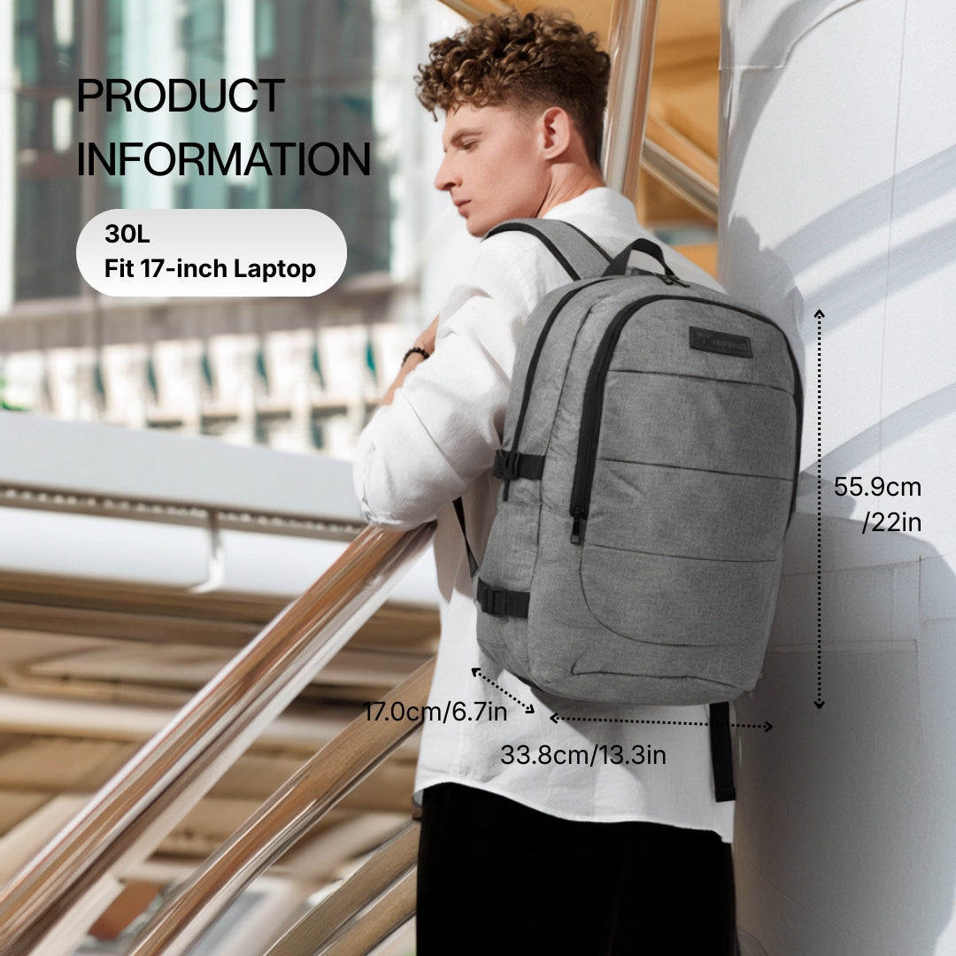 Hustle grey backpack