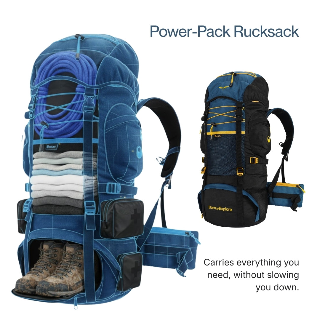 Rucksack trekking bag (Blue)