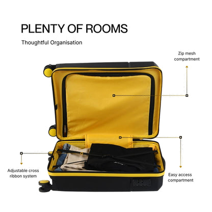 Berlin Black Trolley Bag