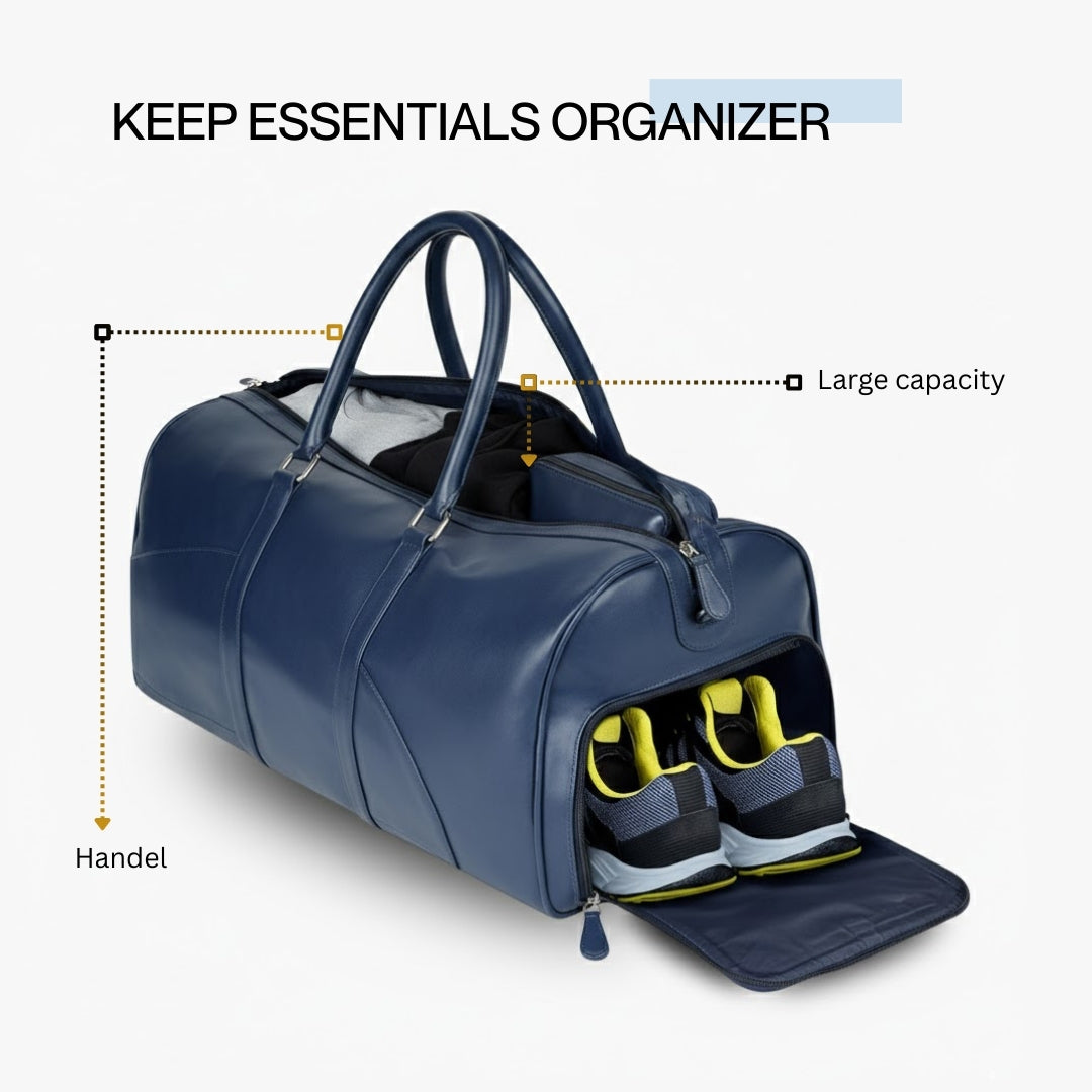 Iconic Blue Duffle Bag