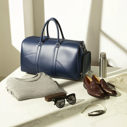 Iconic Blue Duffle Bag