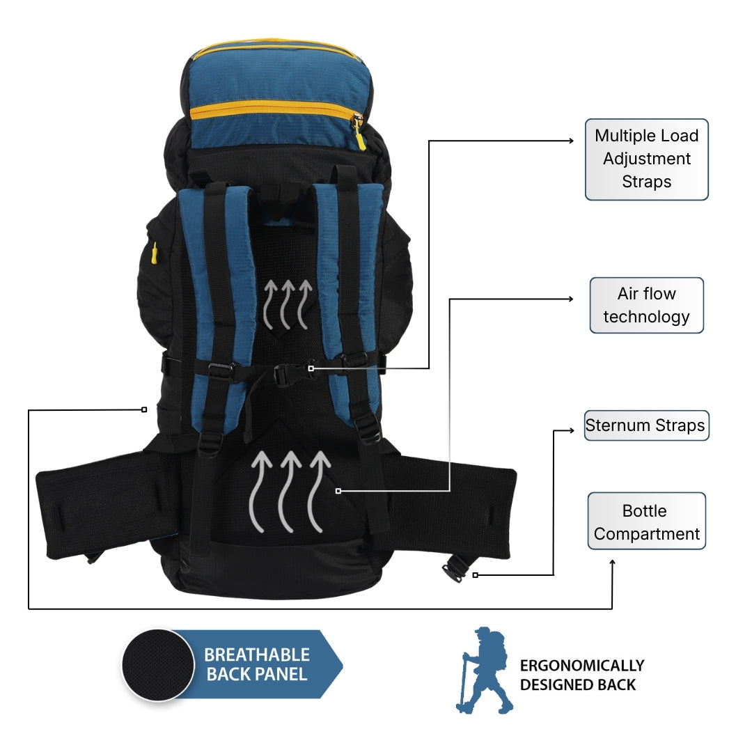 Rucksack trekking bag (Blue)