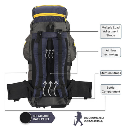 Rucksack trekking bag (Grey)