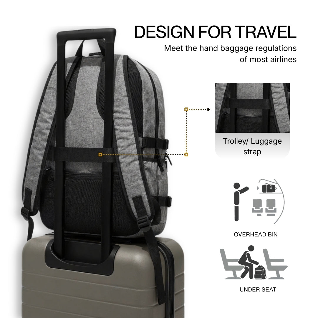Hustle grey backpack