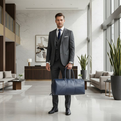 Iconic Blue Duffle Bag
