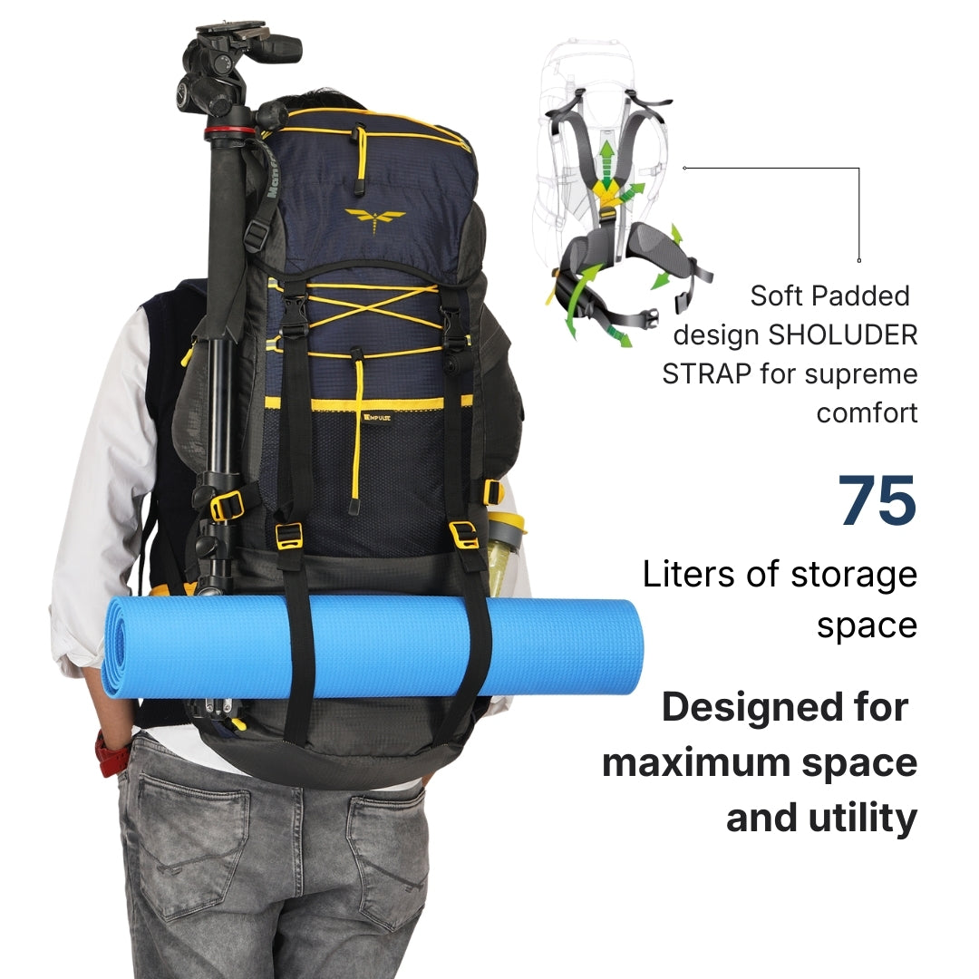 Rucksack trekking bag (Grey)