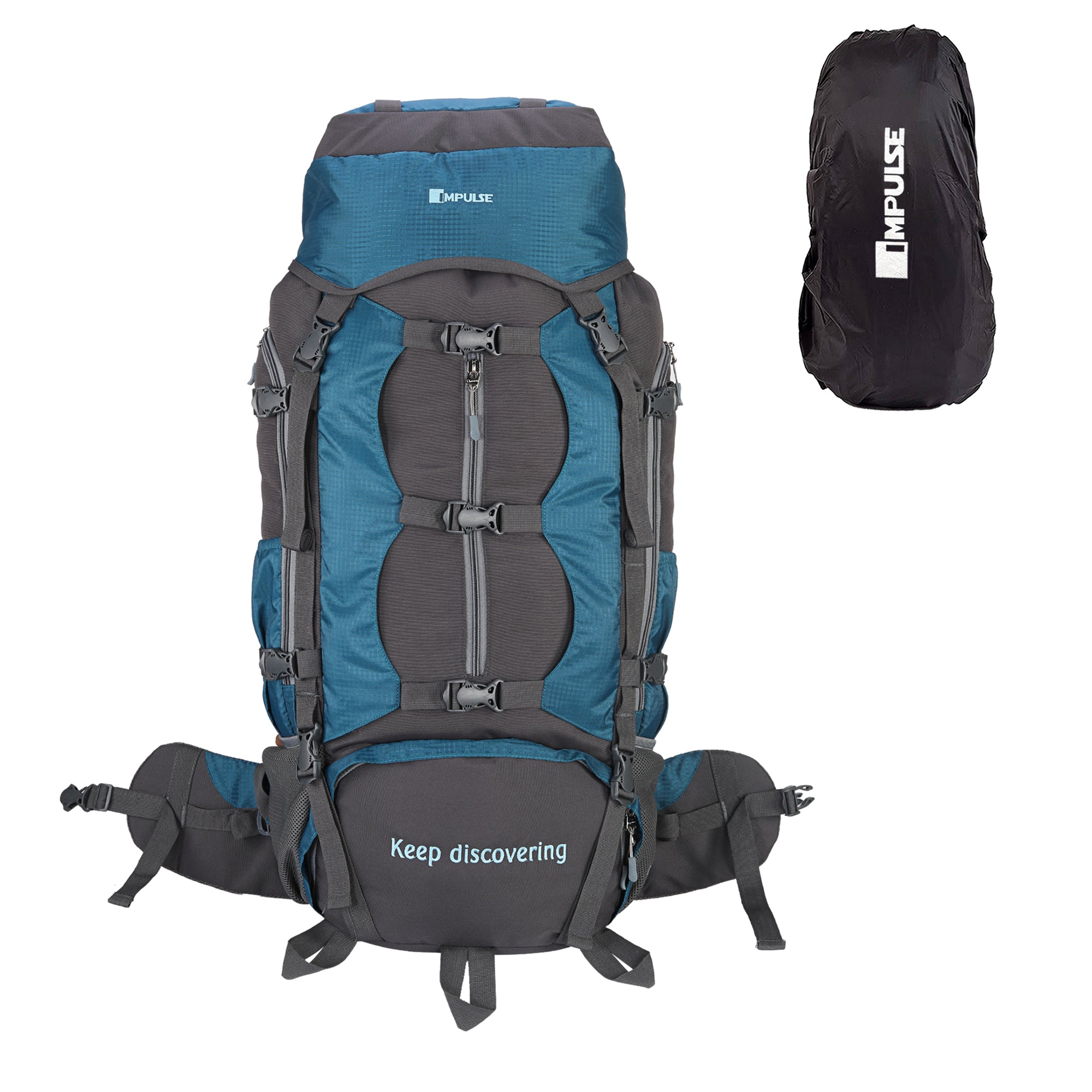 90 Litre Buckle Up T Blue Trekking bag