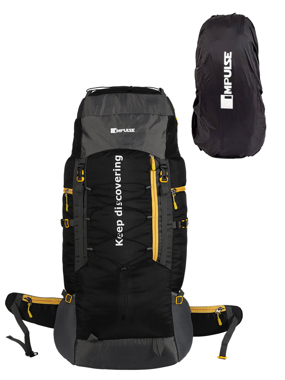 80 Litres KD007 Black Trekking bag