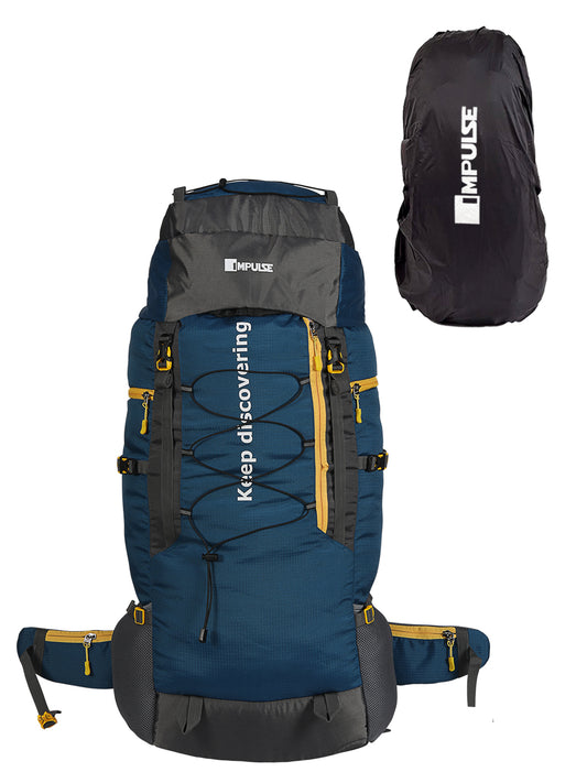 80 Litres KD007 Teal Blue Trekking bag