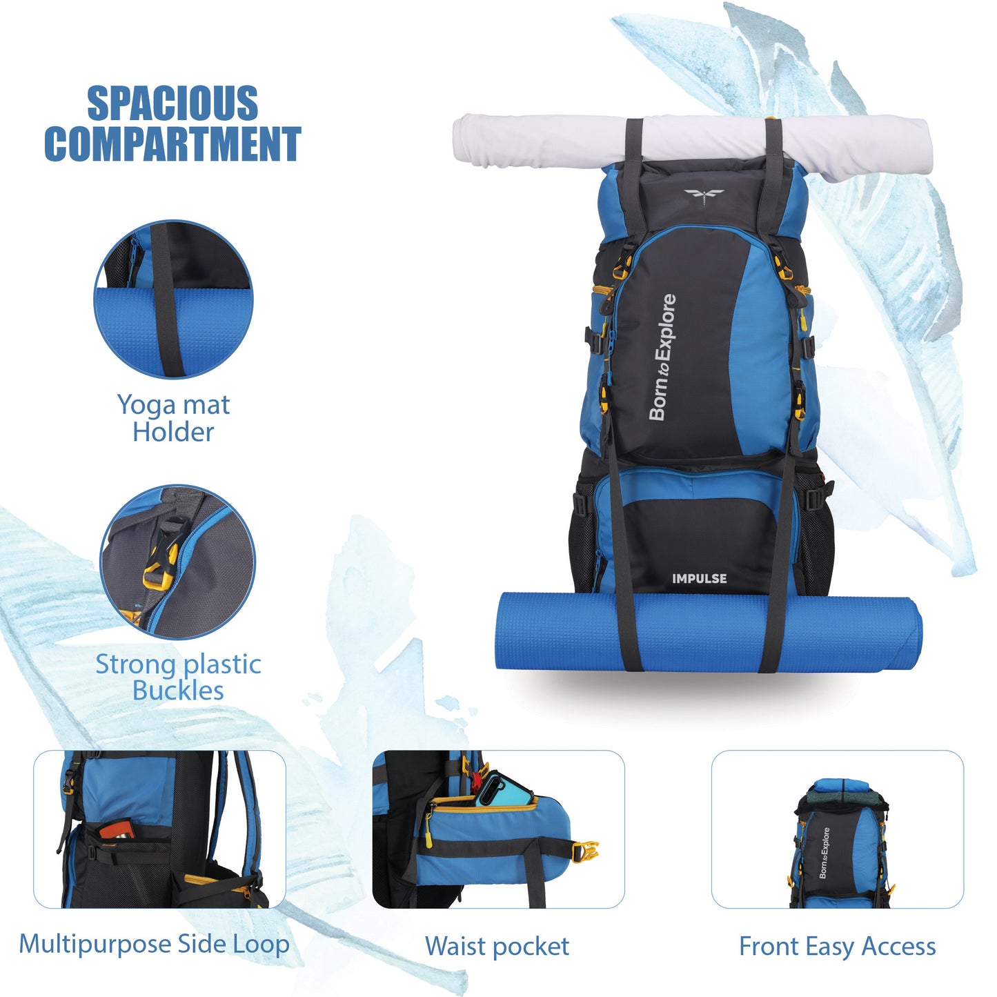 80 Litres Curve Trekking bag