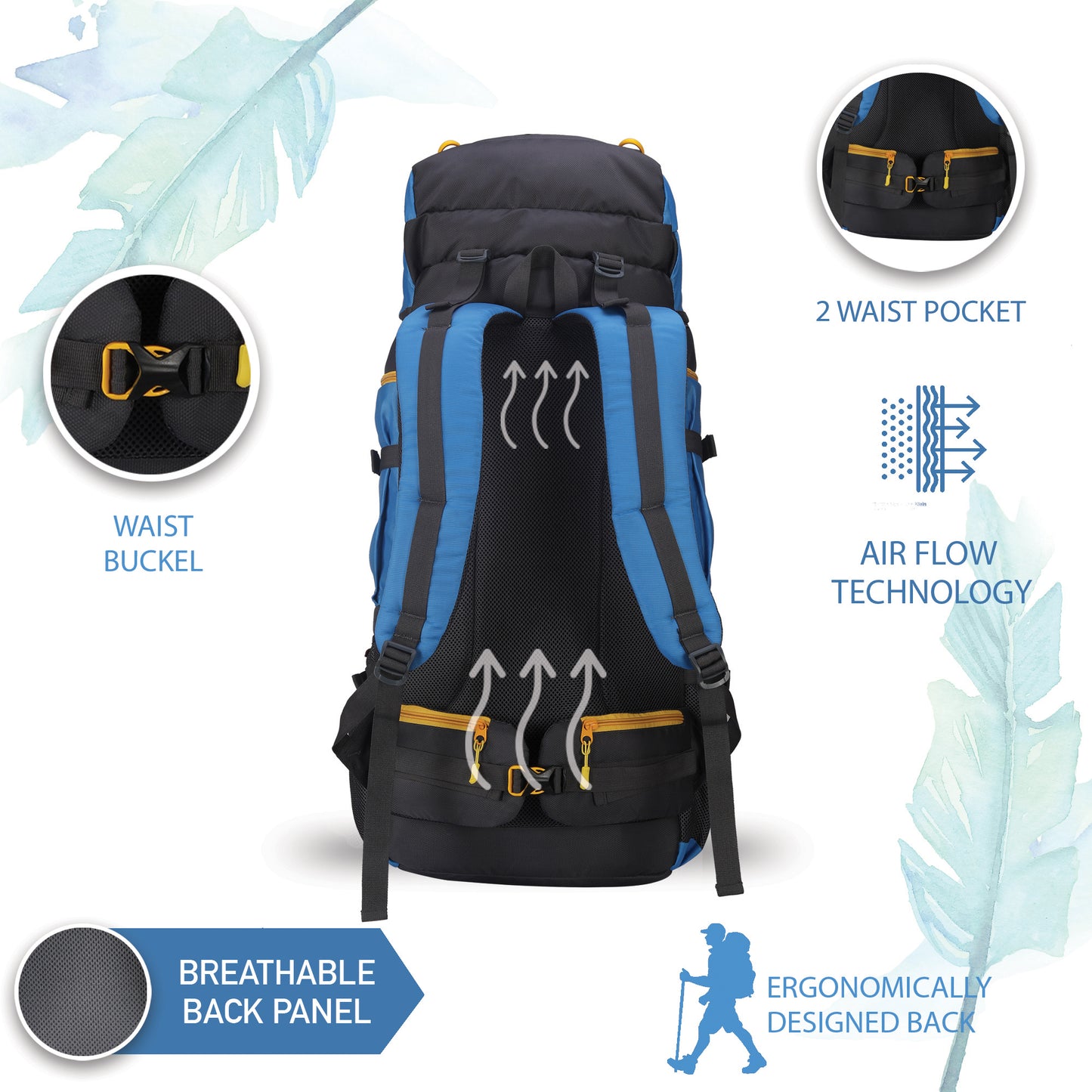 80 Litres Curve Trekking bag