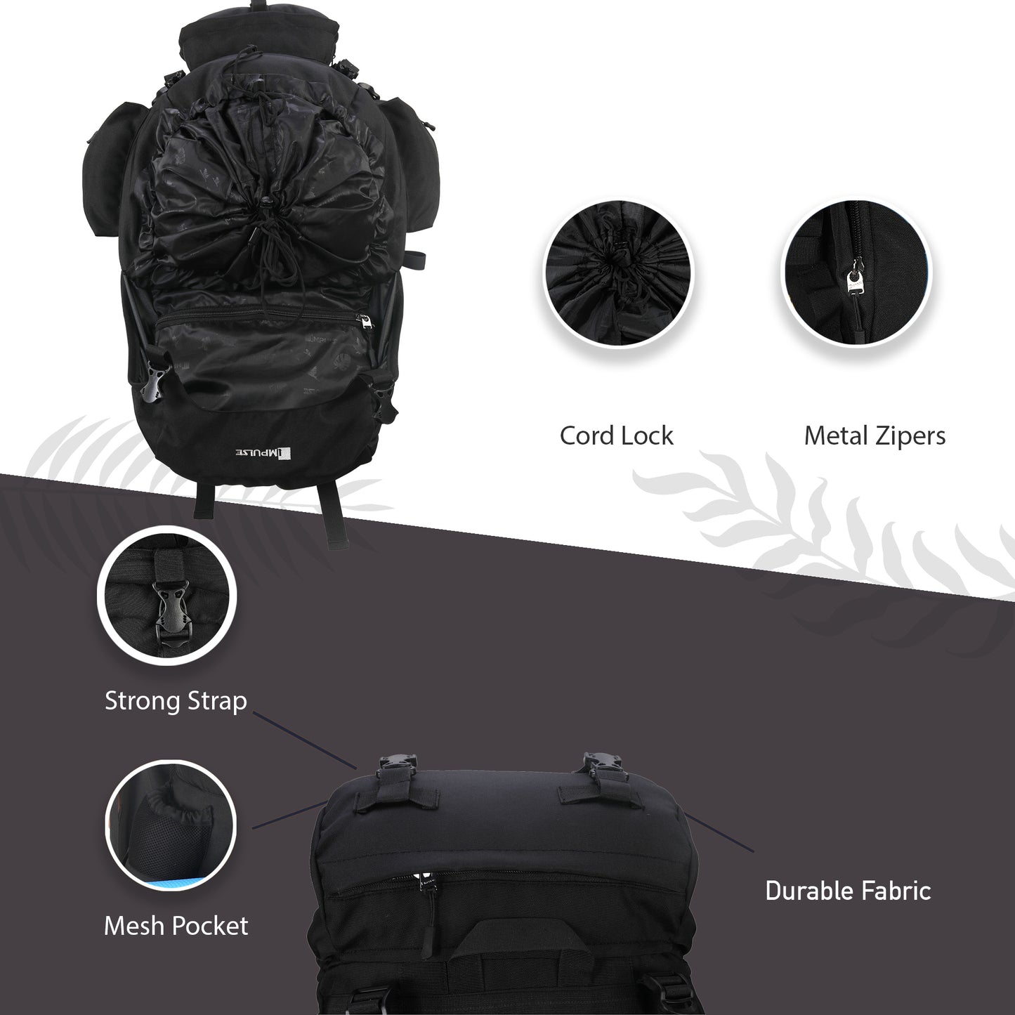 95 Litres Impulses Impulse Trek King trekking Bag