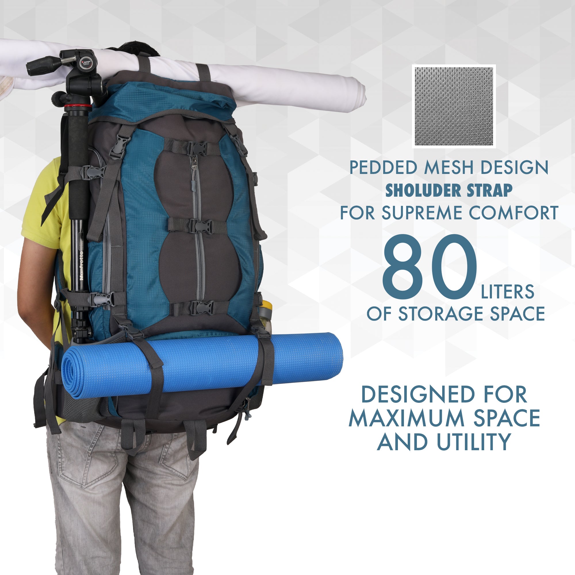Buckle Up Teal Blue (90L)