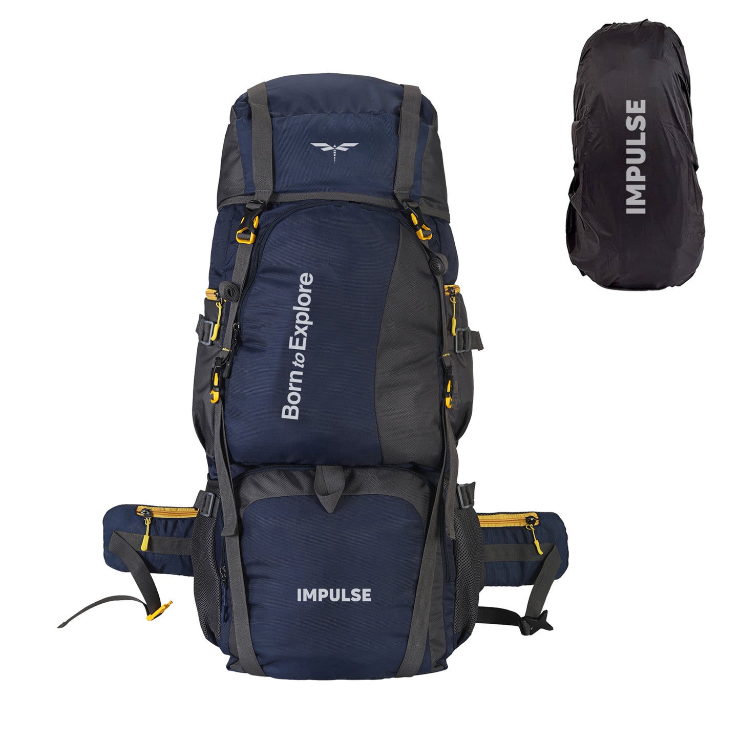 80 Litres Curve N Blue Trekking bag